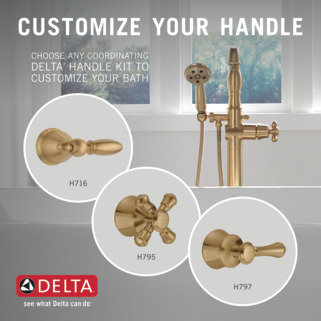 Cassidy Chrome Deck-Mount Roman Tub Faucet with Hand Shower