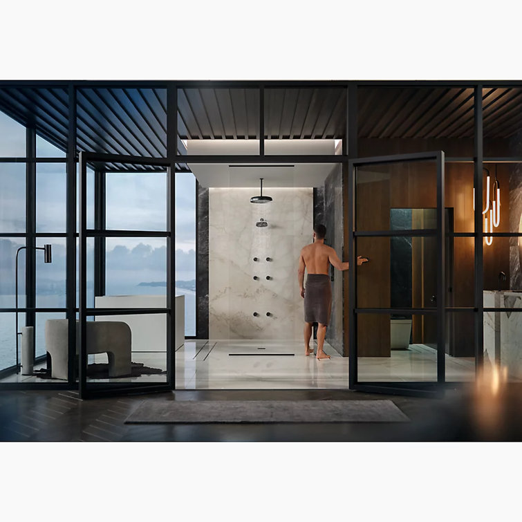 Polished Chrome Digital Shower Control with Adjustable Dial