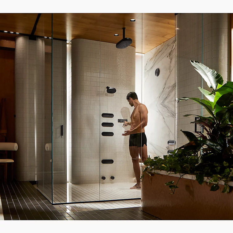Vibrant Polished Nickel Ceiling-Mount Shower Arm with Flange