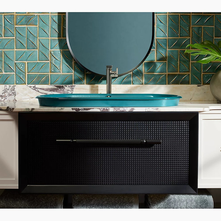 Enivo 37" White Solid Wood Floating Bathroom Vanity
