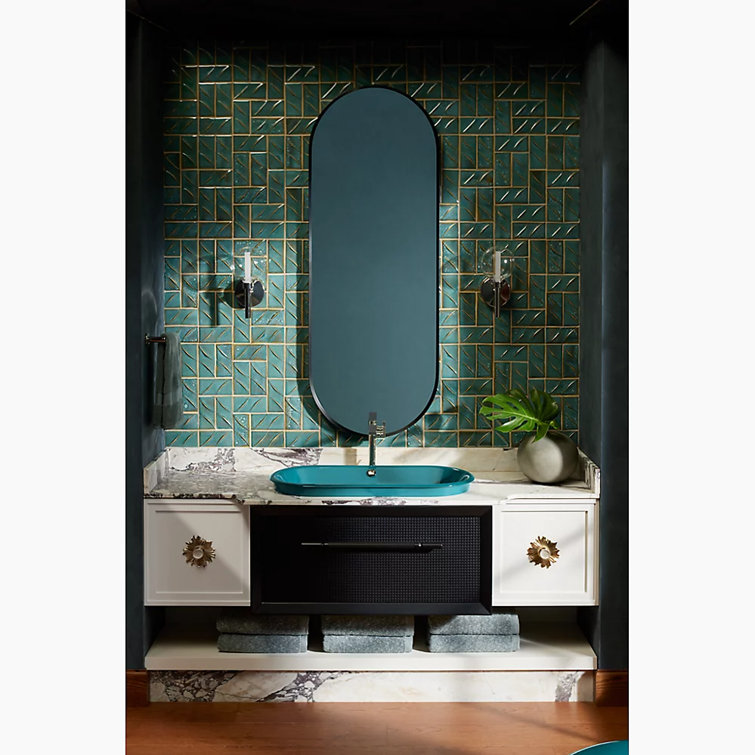 Enivo 37" White Solid Wood Floating Bathroom Vanity