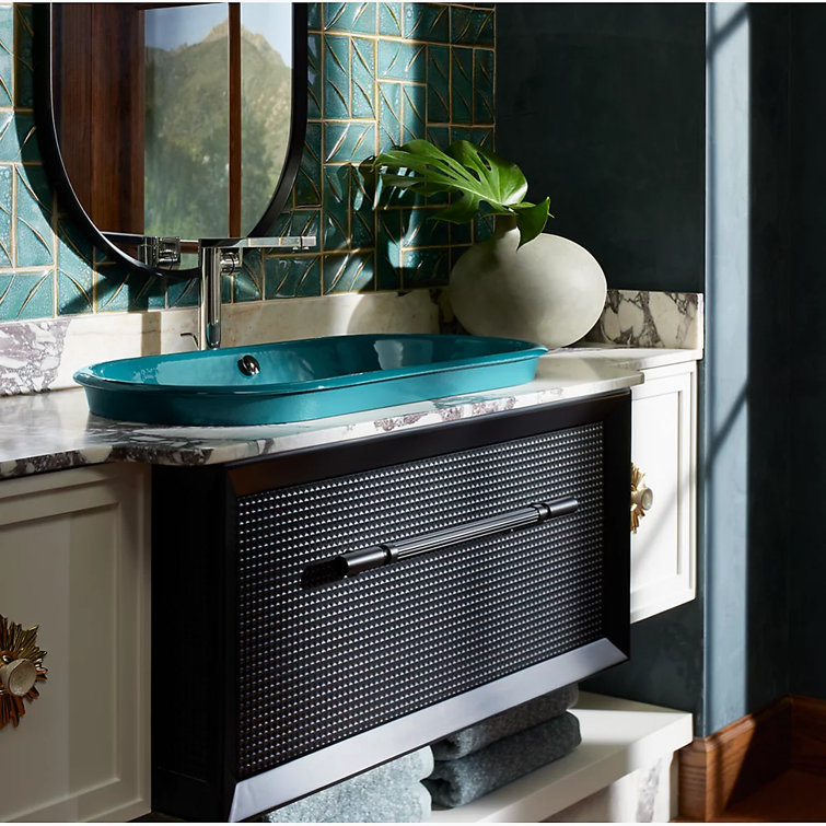 Enivo 37" White Solid Wood Floating Bathroom Vanity
