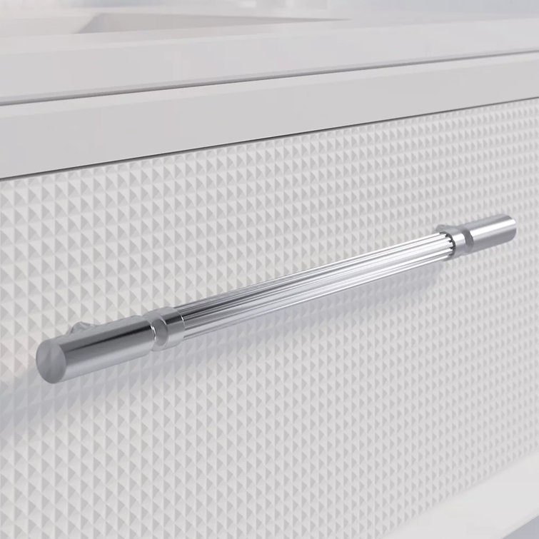 Enivo 37" White Solid Wood Floating Bathroom Vanity
