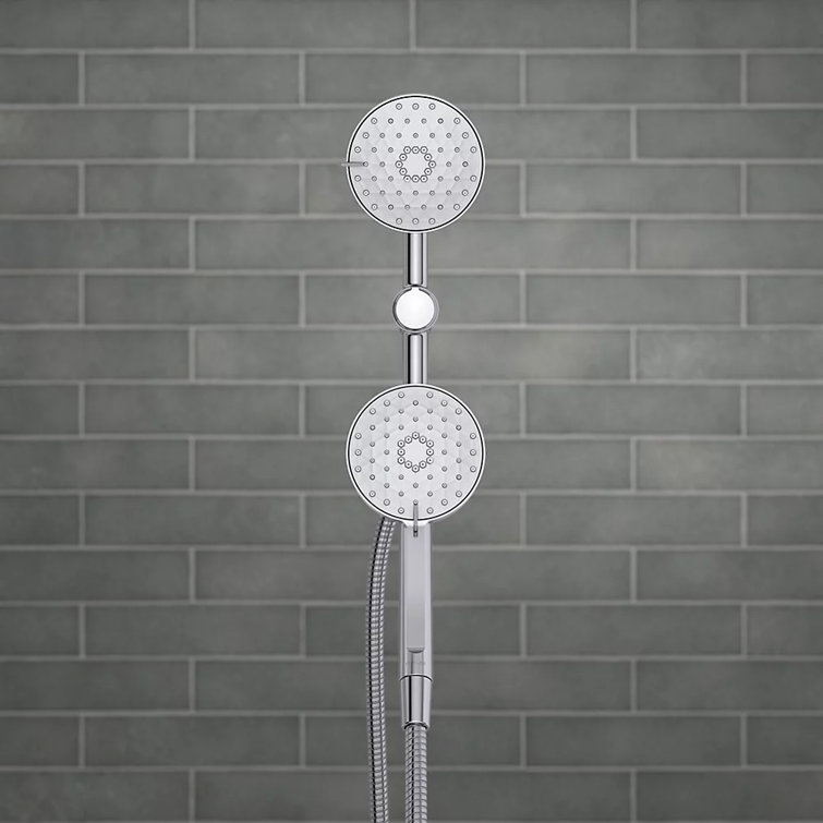 Chrome 2-in-1 Multifunction Handheld and Wall Mounted Shower Head