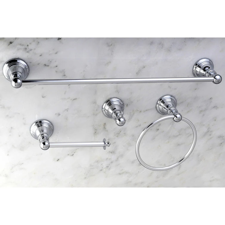 Brushed Nickel 4-Piece Bathroom Hardware Set