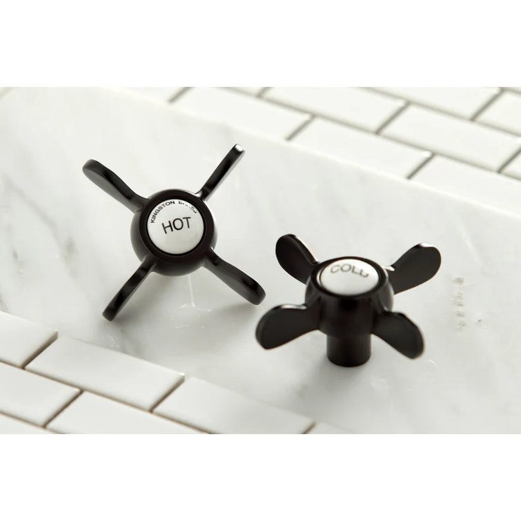 Polished Chrome Wall Mount Clawfoot Tub Faucet with Hand Shower