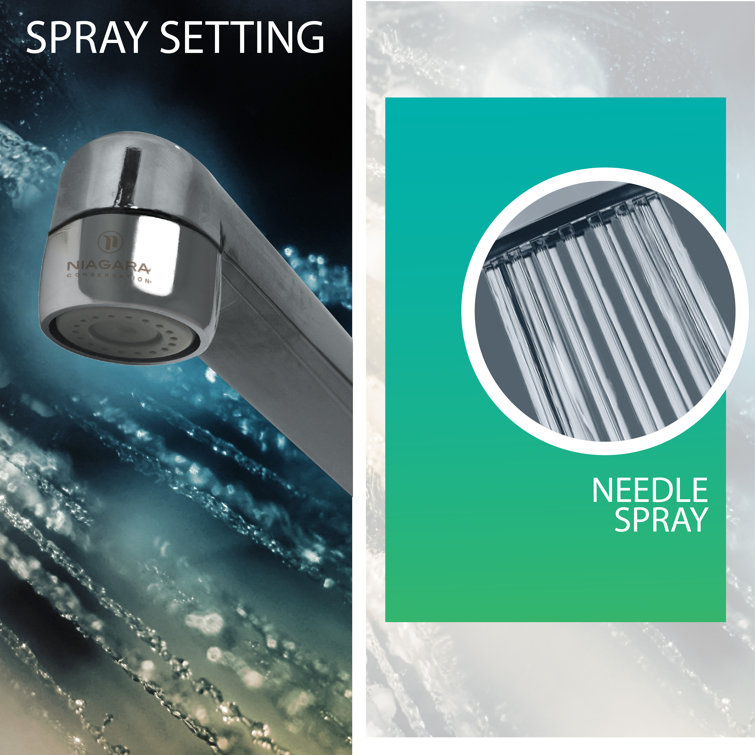Chrome Dual Thread Needle Spray Faucet Aerator, 6-Pack