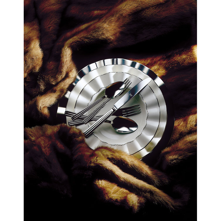 Sole Polished Stainless Steel 5-Piece Flatware Set