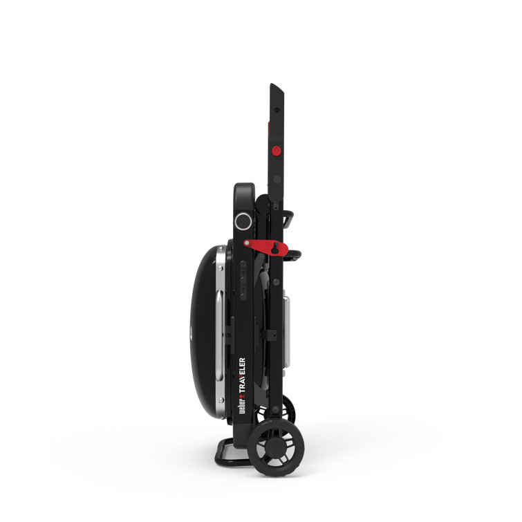 Compact Black Propane Gas Portable Grill with Lid Lock