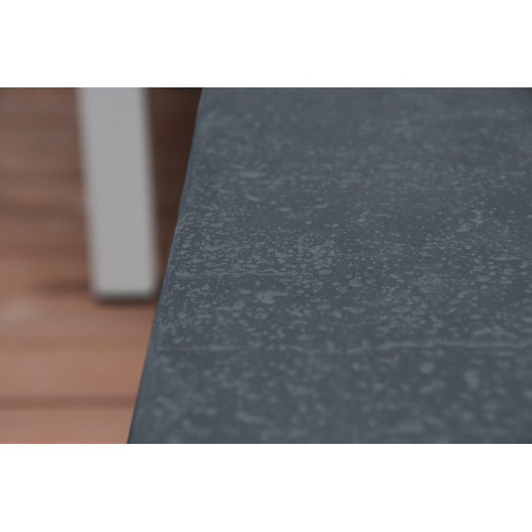 Gray Gas Free-Standing Fire Pit Table with Lava Rocks