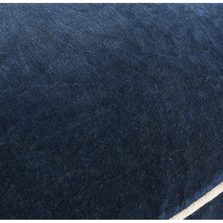Harriet Navy Velvet 18" Square Throw Pillow