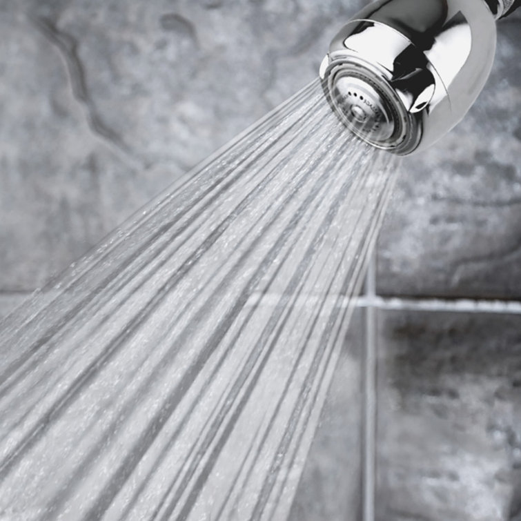 Earth Chrome Adjustable Wall Mounted Shower Head