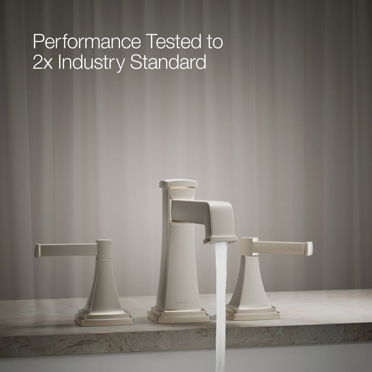 Vibrant Brushed Nickel 2-Handle Tub Faucet Trim Kit
