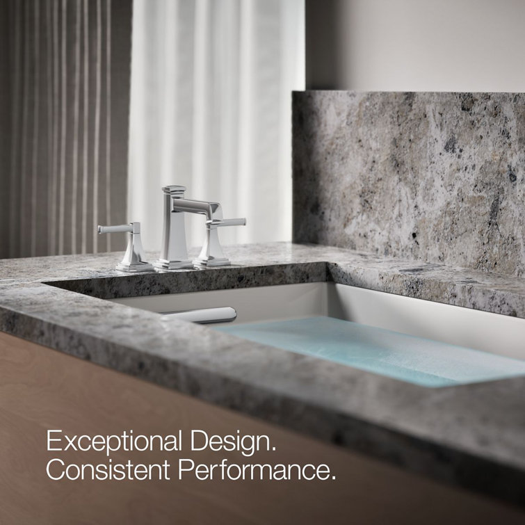 Polished Chrome Deck Mount Bath Faucet with Knob Handles