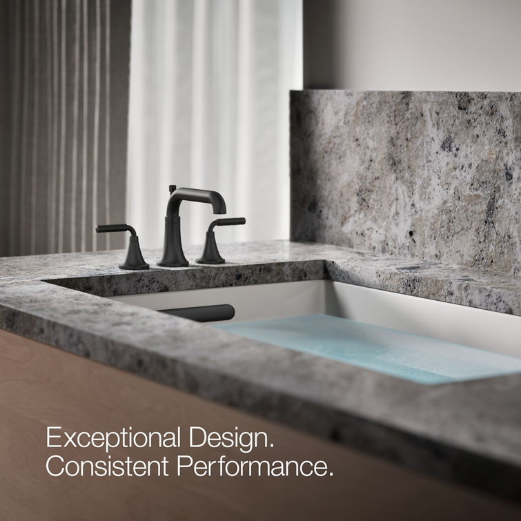 Tone Matte Black Deck-Mount Bath Faucet with Diverter Spout