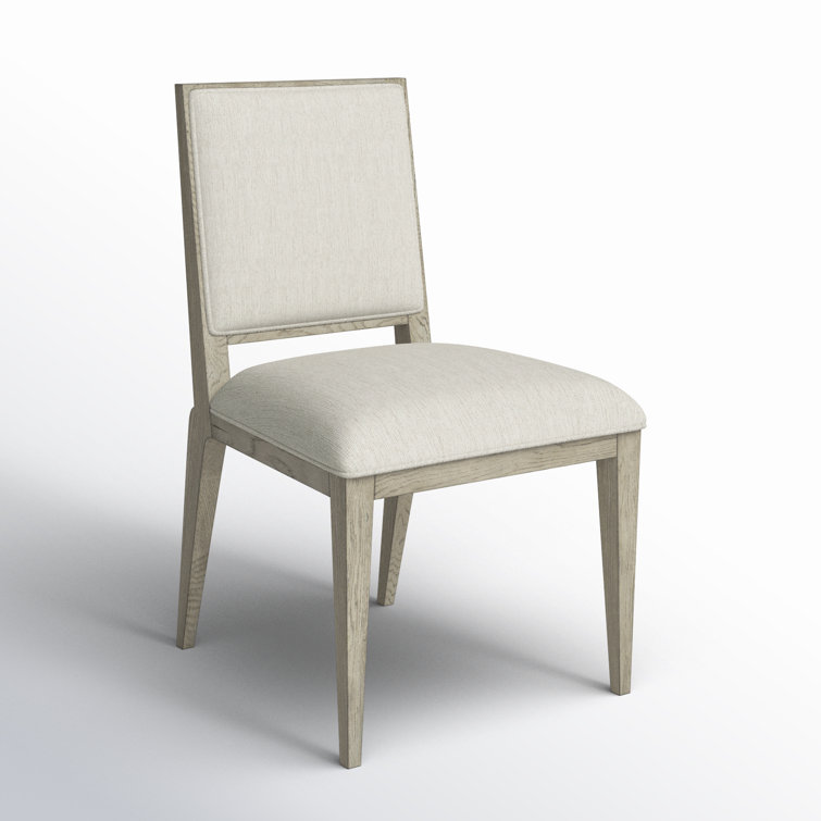 Remington Porcelain Upholstered Side Chair with Medium Wood Frame