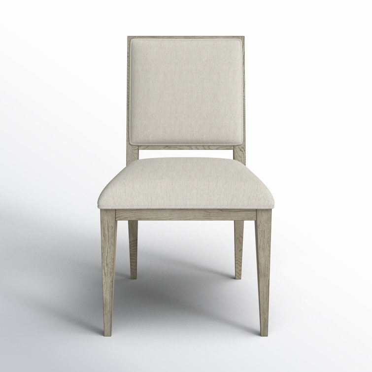 Remington Porcelain Upholstered Side Chair with Medium Wood Frame