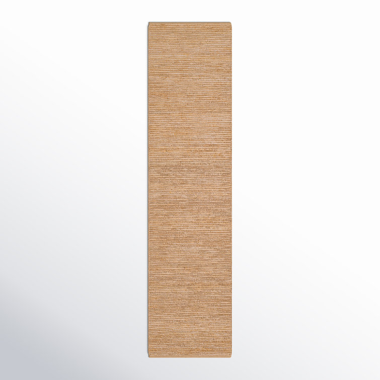 Camel Jute Flatweave Runner Rug 2'6" x 10'