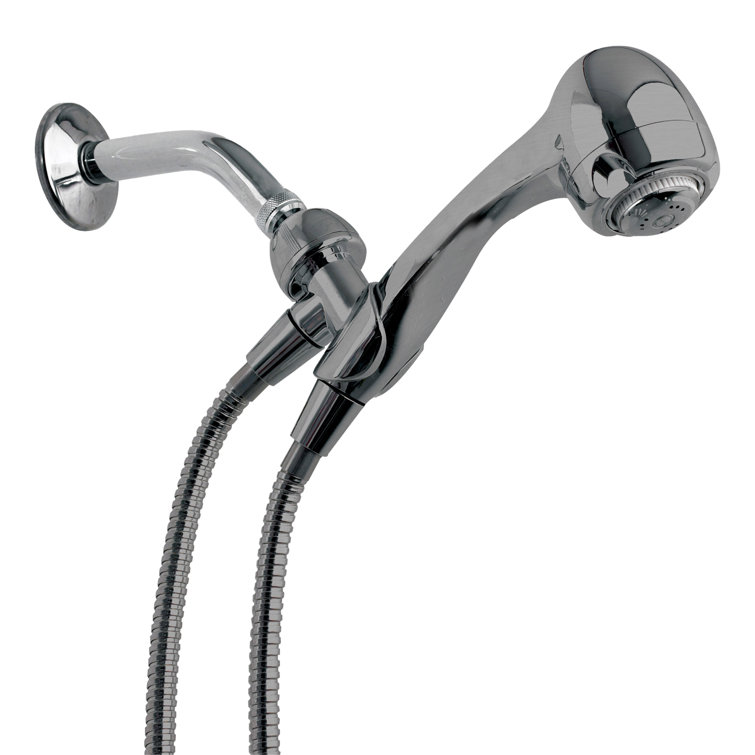 Earth Spa Brushed Nickel Handheld Shower Head with Stainless Steel Hose