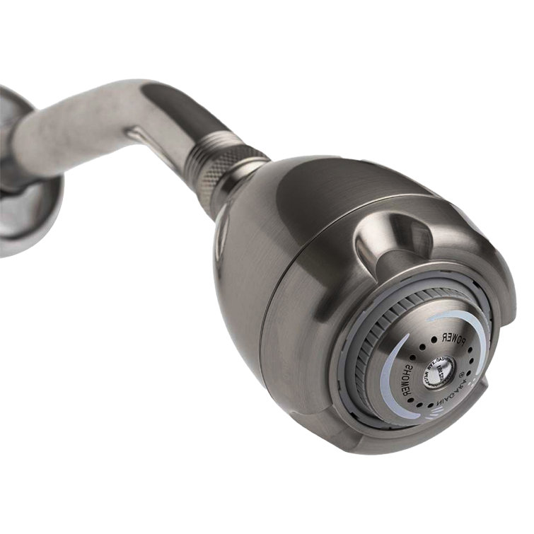 Brushed Nickel Adjustable Wall Mounted Shower Head
