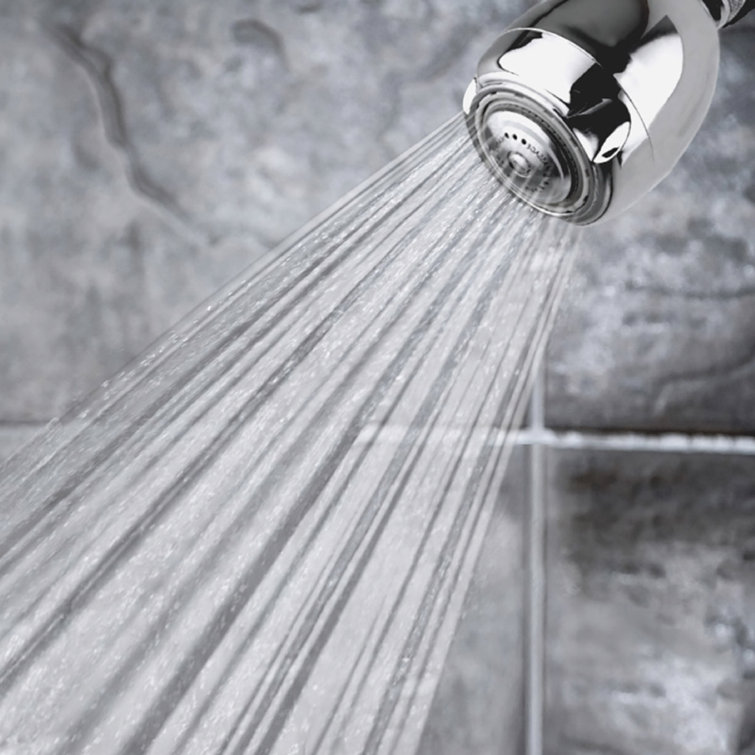 Niagara Conservation N2920CH Earth Spa 3-Spray with 2 GPM 2.7-in. Wall Mount Adjustable Fixed Shower Head in Chrome, 1-Pack | Bathroom Shower Head Sprayer with Pressure Compensation Technology