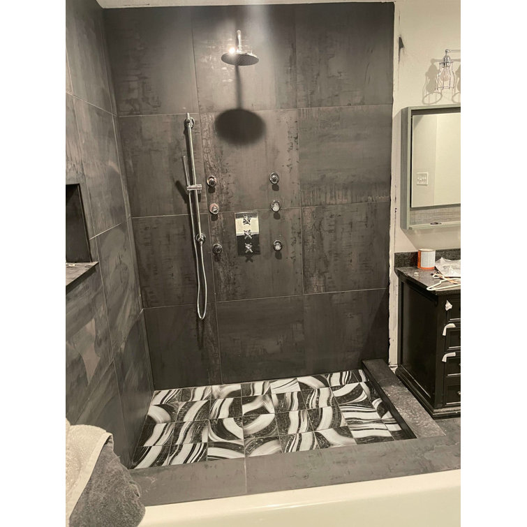 Large Format Dark Gray Matte Porcelain Floor and Wall Tile