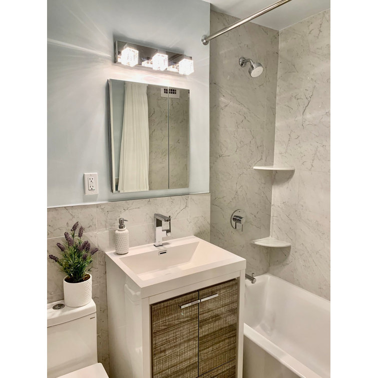 Saroshi Carrara Giola 12" x 24" Polished Marble Look Porcelain Tile
