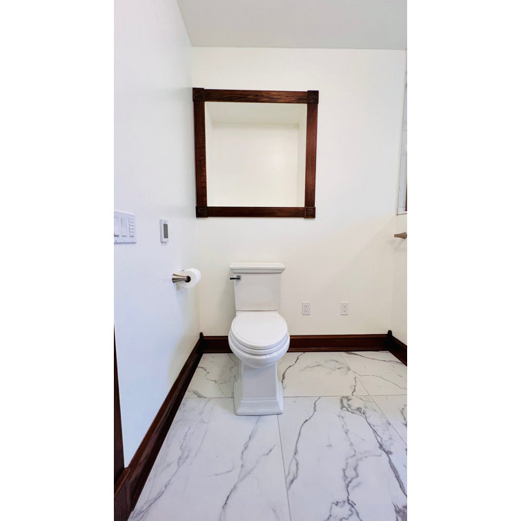24" x 24" White Matte Porcelain Marble Look Tile
