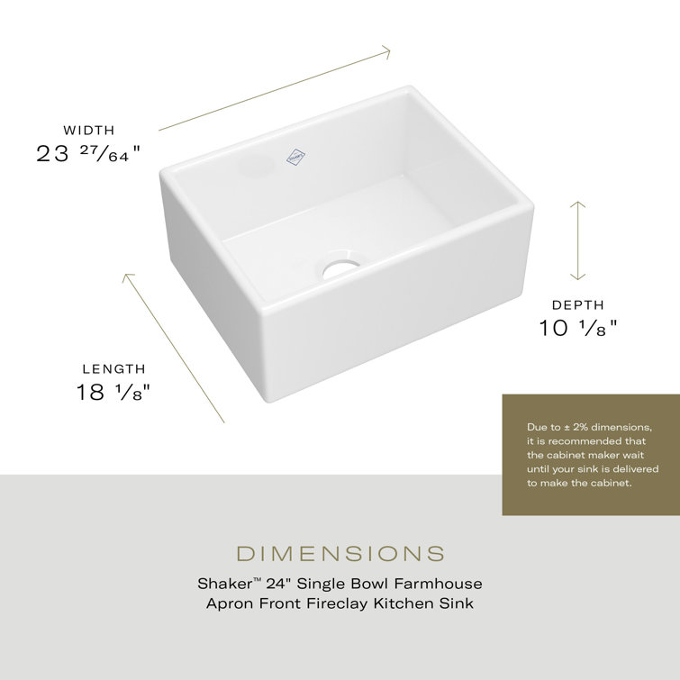 White Fireclay Single Bowl Farmhouse Apron Sink