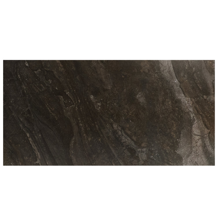Esperanza Large Charcoal Black Matte Porcelain Tile