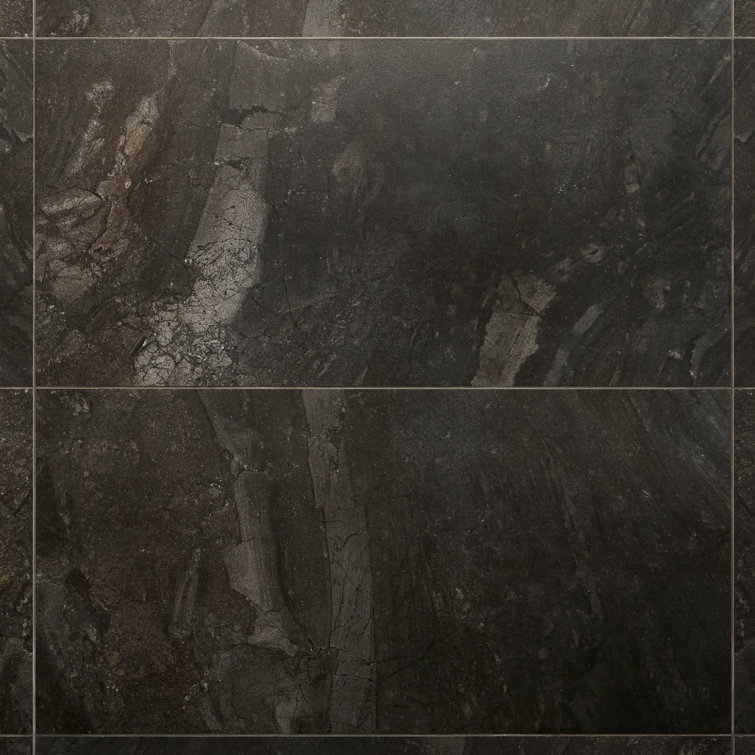 Esperanza Large Charcoal Black Matte Porcelain Tile