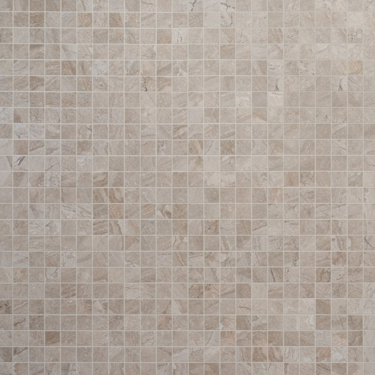 Mountain Beige Matte Porcelain Mosaic Tile for Indoor/Outdoor Use