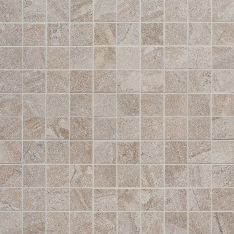 Mountain Beige Matte Porcelain Mosaic Tile for Indoor/Outdoor Use