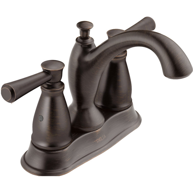 Venetian Bronze Traditional Centerset Bathroom Faucet with Drain Assembly