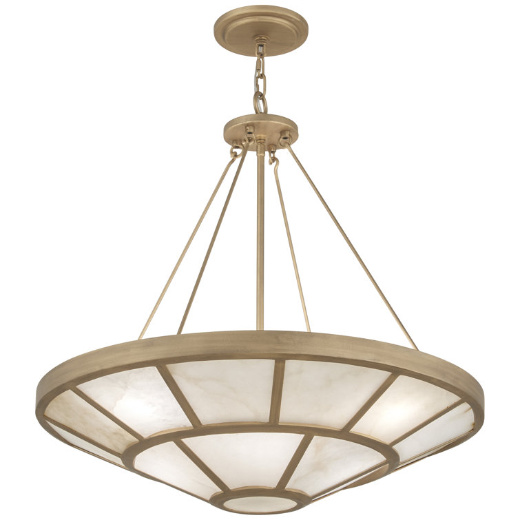 Ashen Gold 8-Light Indoor/Outdoor Glass Pendant