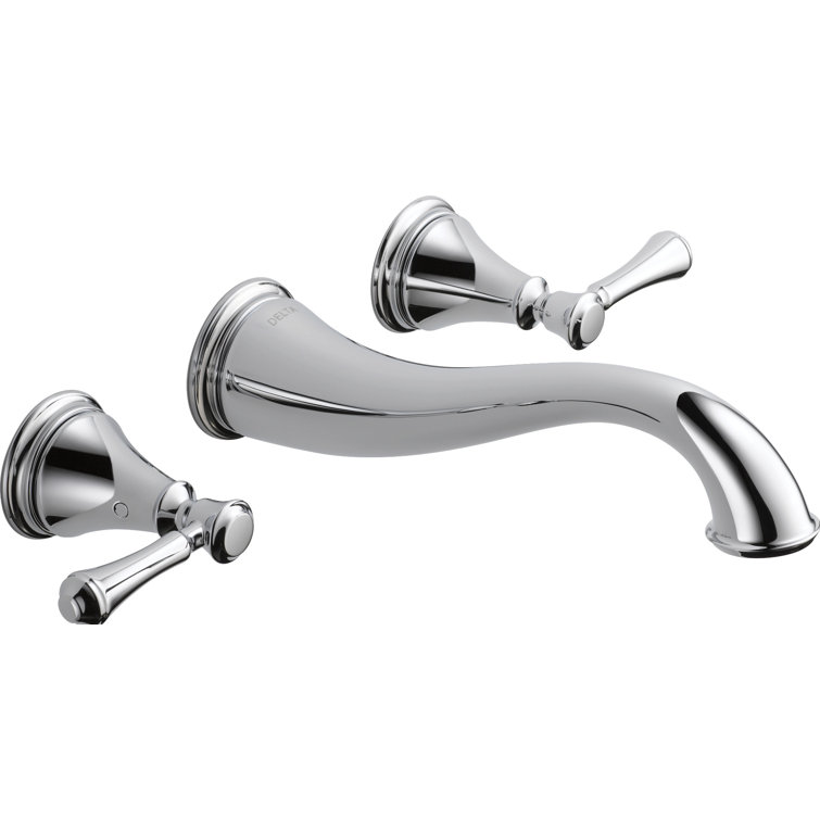 Elegant Cassidy Chrome Wall-Mounted Bathroom Faucet