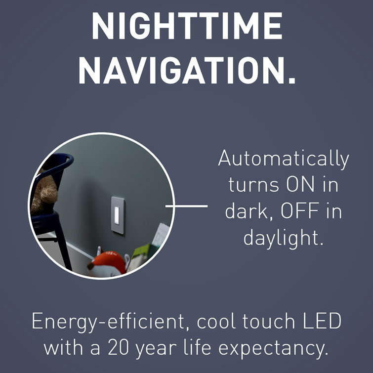 White Adjustable LED Full Night Light for Kids