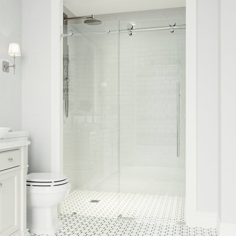Elan E-Class 68" Frameless Chrome Sliding Shower Door