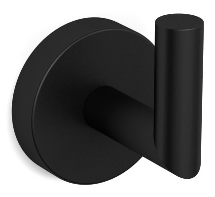 Matte Black Brass Wall Mounted Single Robe Hook