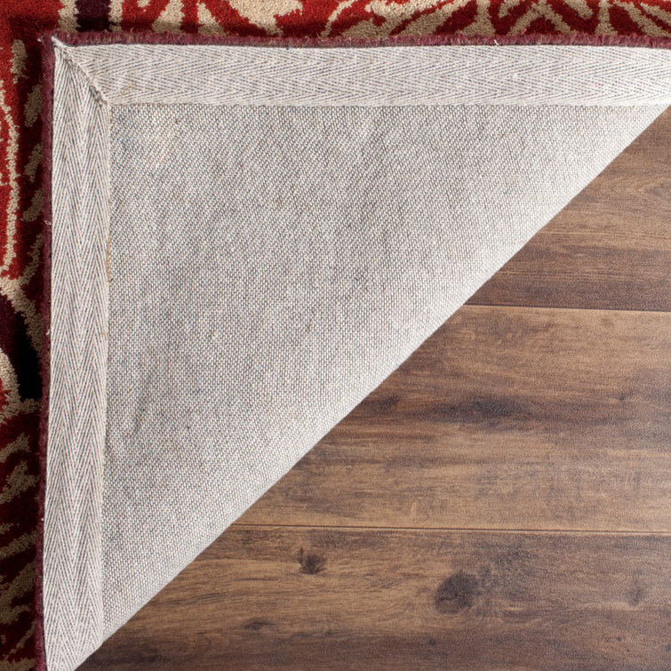Elegant Hand-Tufted Rectangular Blue Wool Area Rug, 8' x 10'