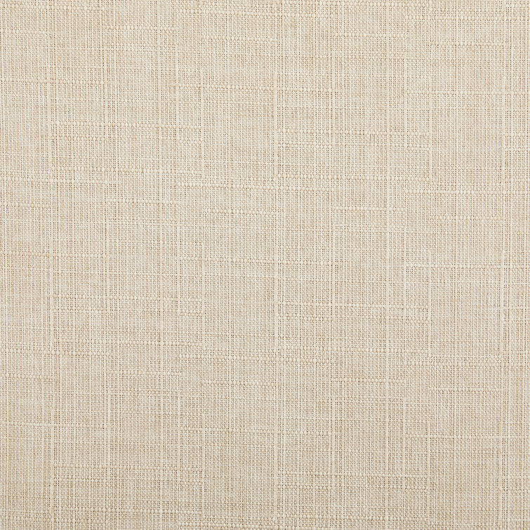 Cream Linen Upholstered Wood Side Chair Set