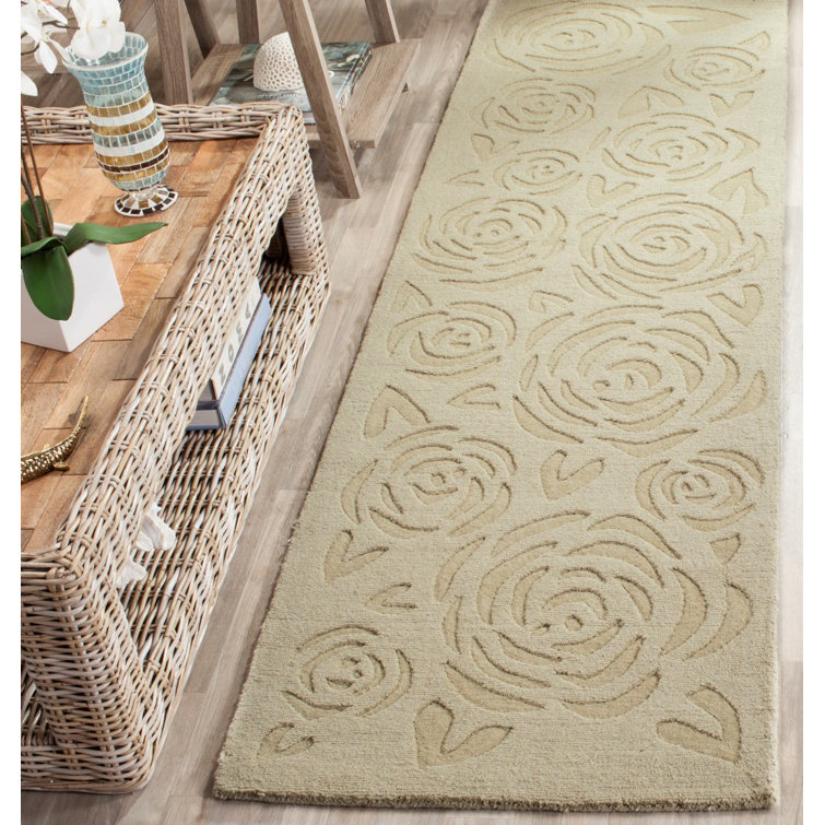 Saguaro Blossom Hand-Tufted Wool Runner Rug, 96" x 27.6"