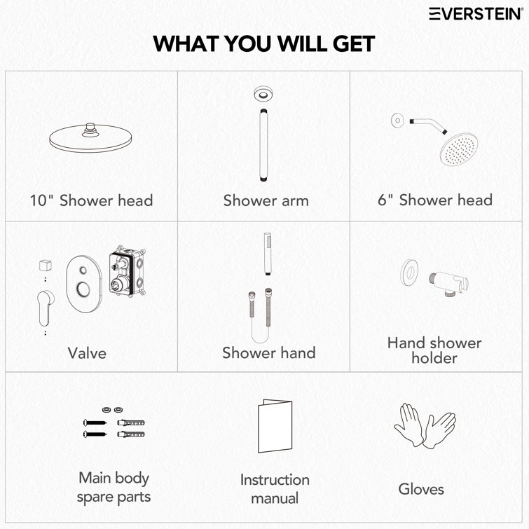 Brushed Nickel Dual Shower Head System with Handheld Spray