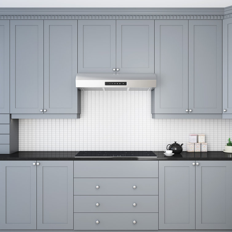Stainless Steel 36" Under Cabinet Range Hood with LED Lights