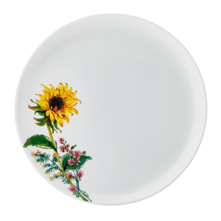 Garden of Petals Floral Porcelain 12-Piece Dinnerware Set, Service for 4