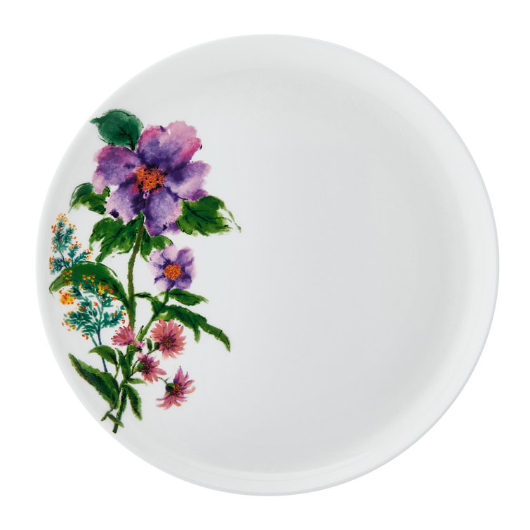 Garden of Petals Floral Porcelain 12-Piece Dinnerware Set, Service for 4