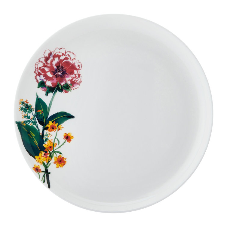 Garden of Petals Floral Porcelain 12-Piece Dinnerware Set, Service for 4
