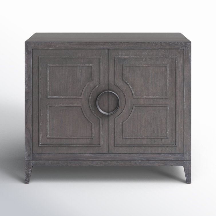 Cordelia 42'' Black Oak Two Door Accent Chest