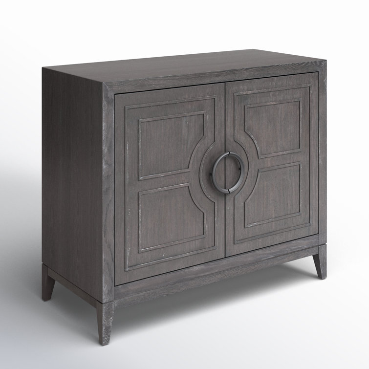 Cordelia 42'' Black Oak Two Door Accent Chest
