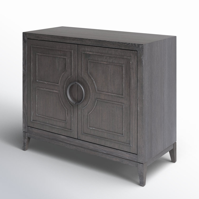 Cordelia 42'' Black Oak Two Door Accent Chest